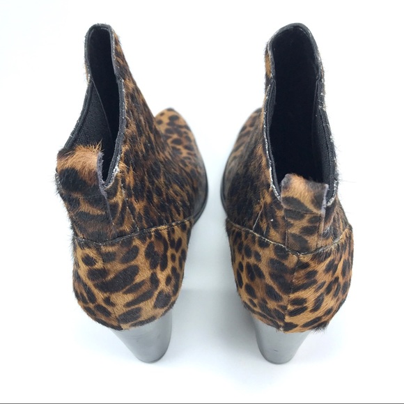 NWOT Marc Fisher Alva Leopard Genuine Leather Bootie - Picture 8 of 14